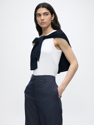 HUGO Wide leg Παντελόνι 'Hasmina' σε μπλε