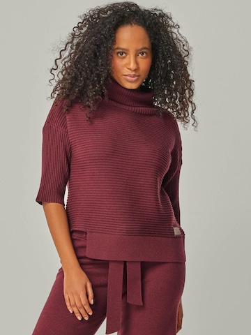 YOU LOOK PERFECT Leisure suit 'LOUNGEWEAR SET  - Pullover Bailey & Pants Bailey' in Red