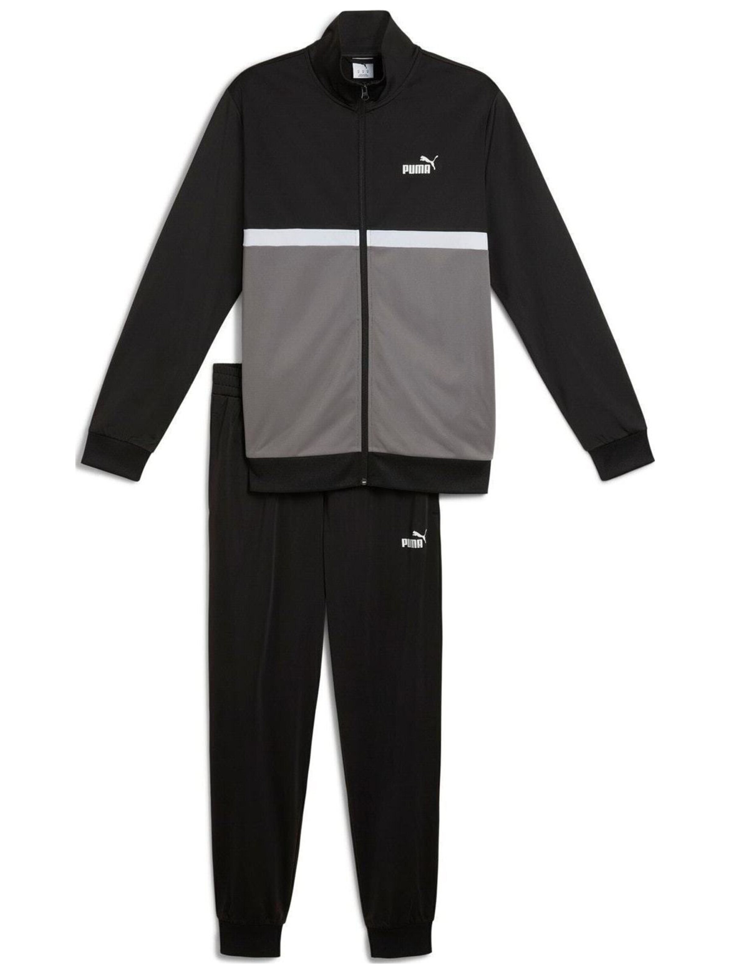 Giacca di felpa 'Puma Poly Colorblock Suit' di PUMA in nero