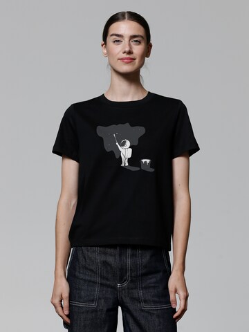 T-shirt 'Painting space' Watapparel en noir : devant