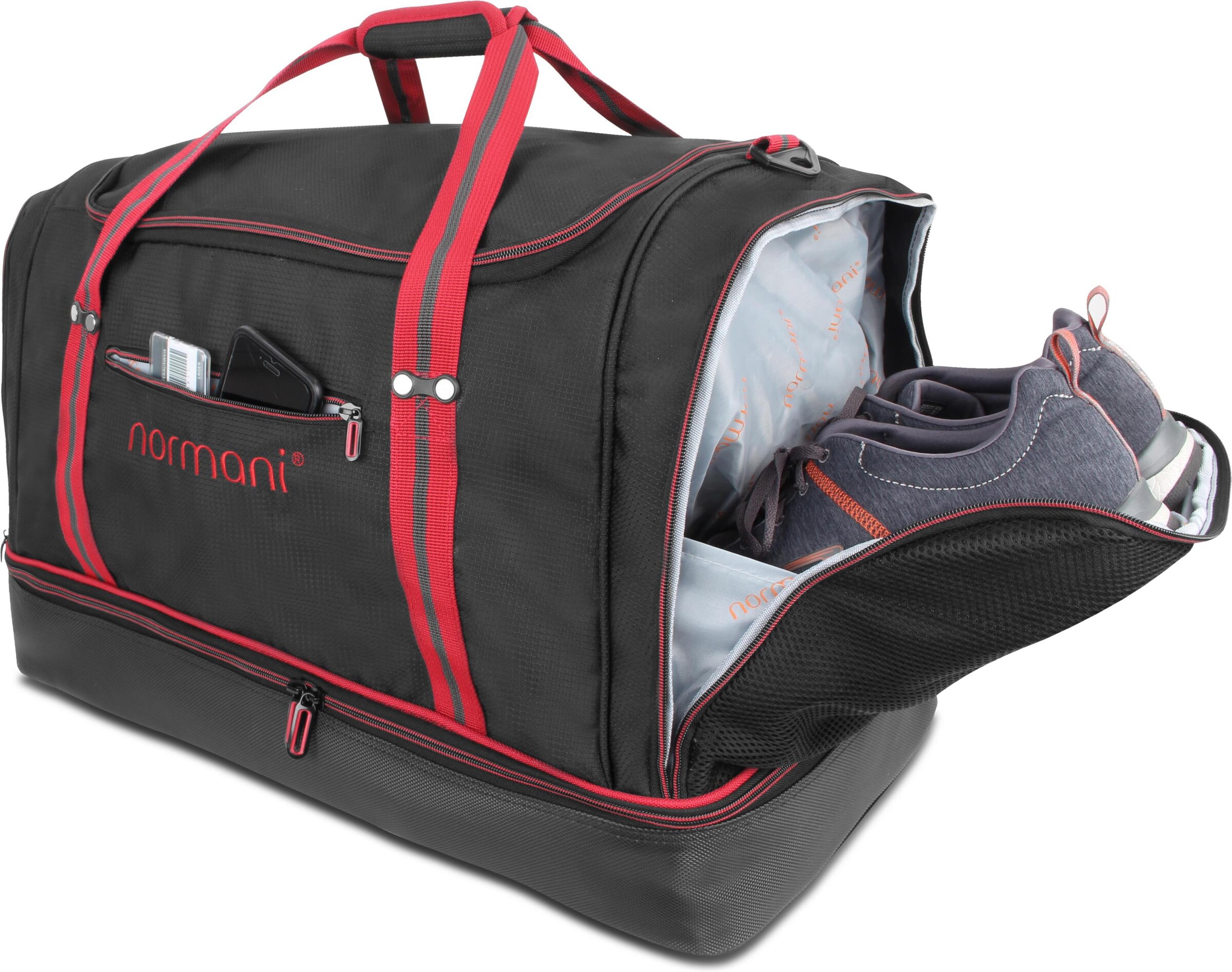 Borsa sportiva 'Nordpass' di normani in nero