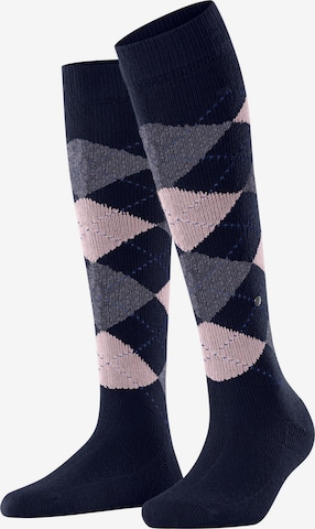 BURLINGTON Overknee Strümpfe 'Whitby' in Blau: Vorderseite