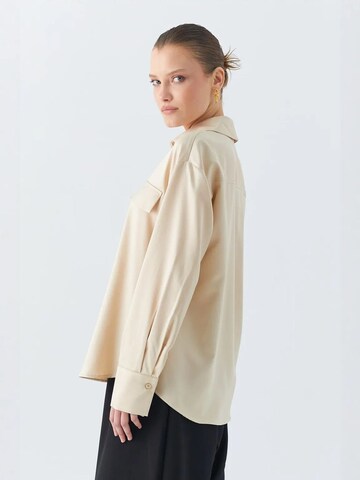 MixRay Blouse 'Hemden' in Beige