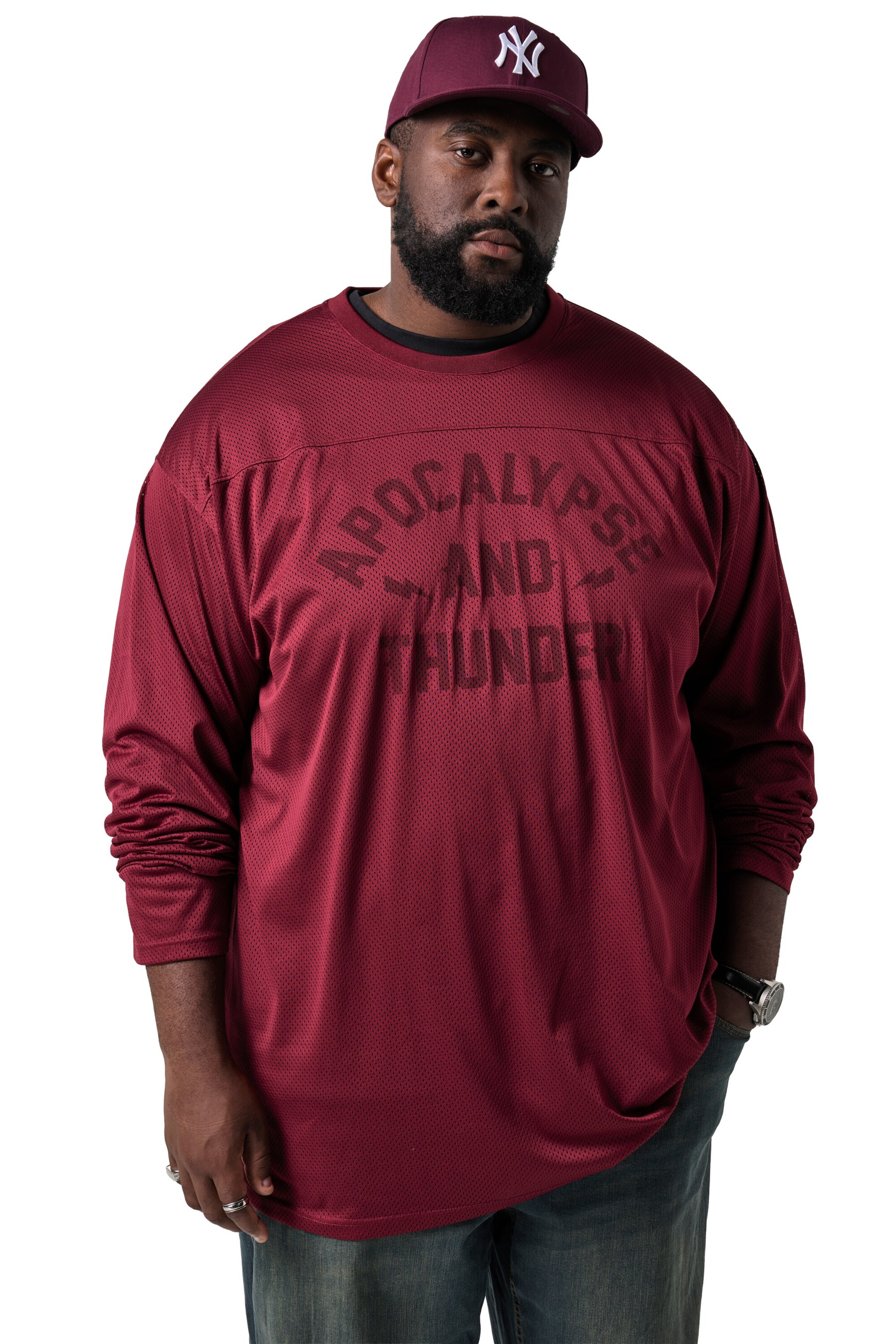 STHUGE Shirt in Rood: voorkant