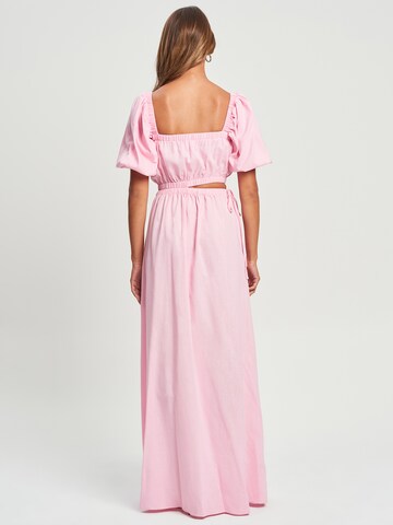 Robe 'HYDI' Calli en rose : derrière