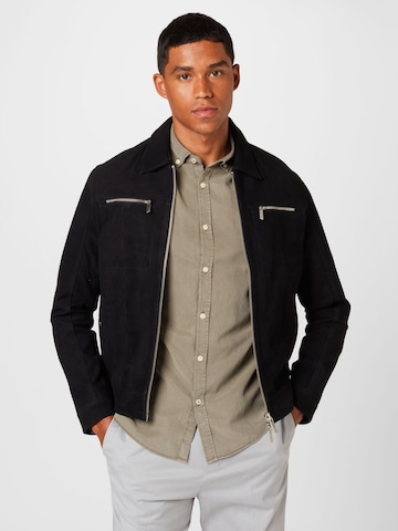 SELECTED HOMME Between-Season Jacket 'Archive' in Black: front