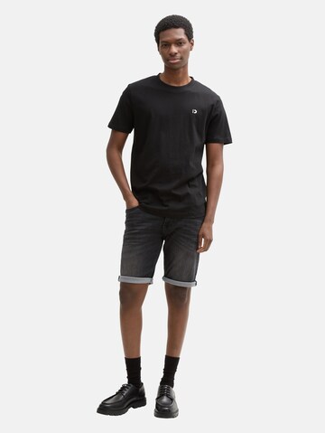 TOM TAILOR DENIM Slimfit Jeans 'Piers' in Zwart