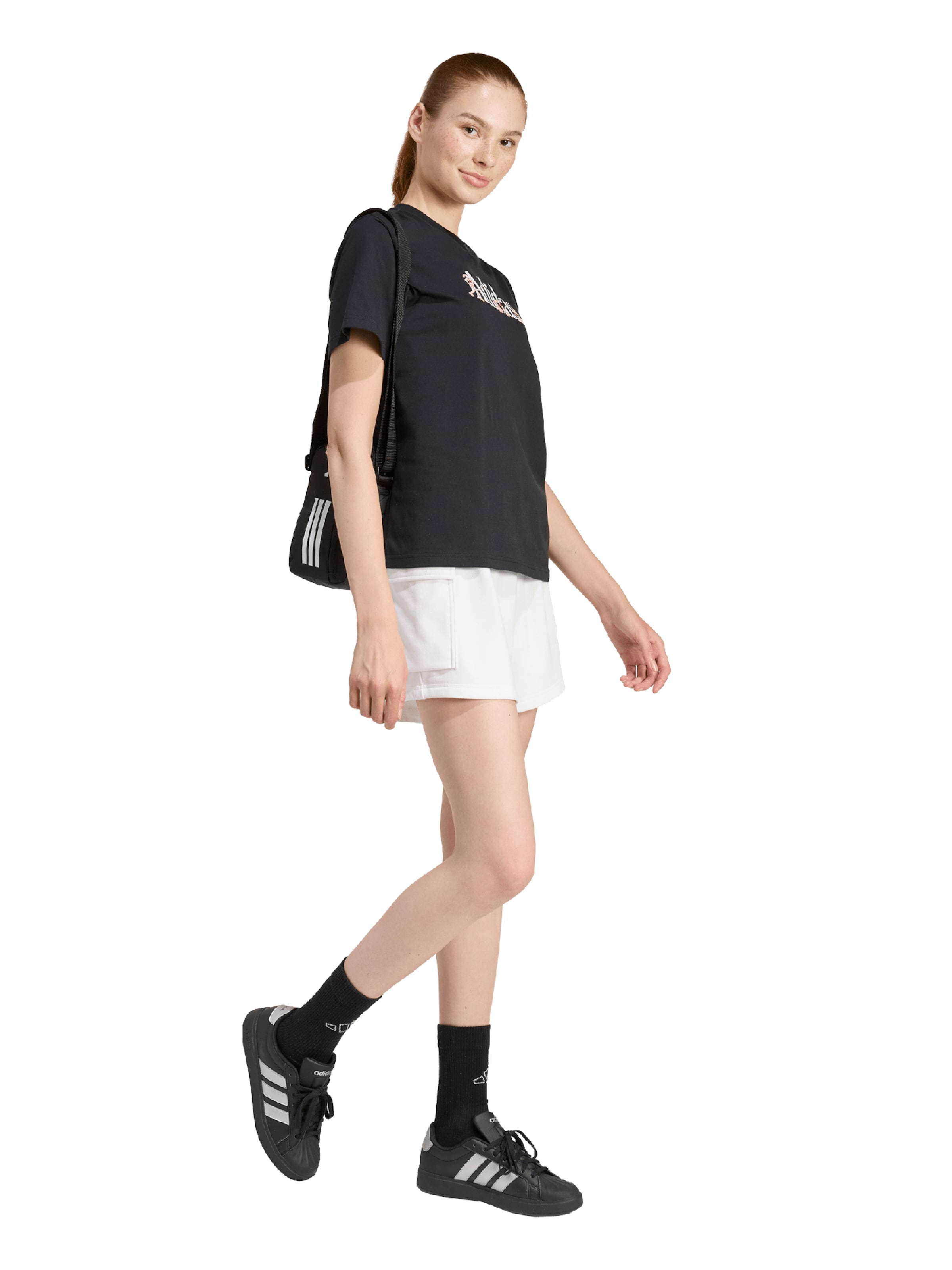 ADIDAS SPORTSWEAR Λειτουργικό μπλουζάκι 'SOFT SPORT' σε μαύρο