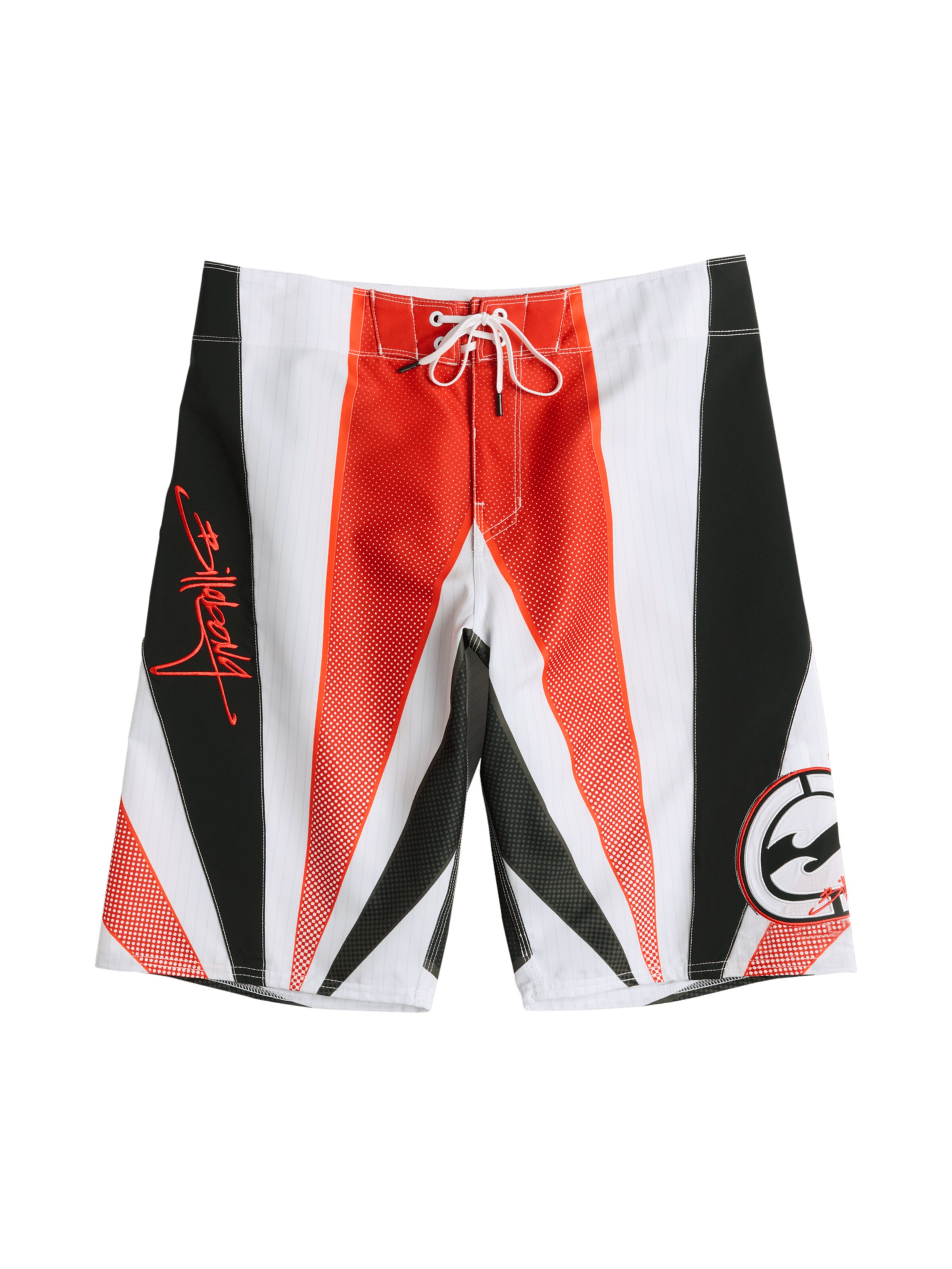 BILLABONG Swimming Trunks in XXS in bright red / Black / White, Item view