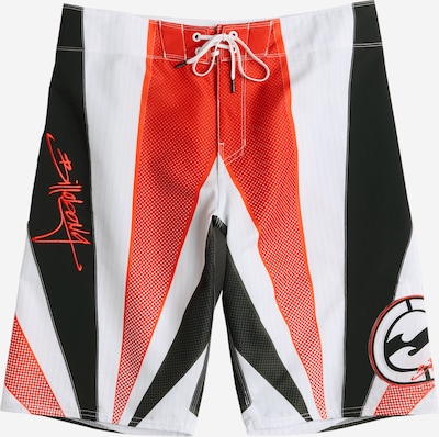 BILLABONG Boardshorts in XXS in knallrot / schwarz / weiß, Produktansicht