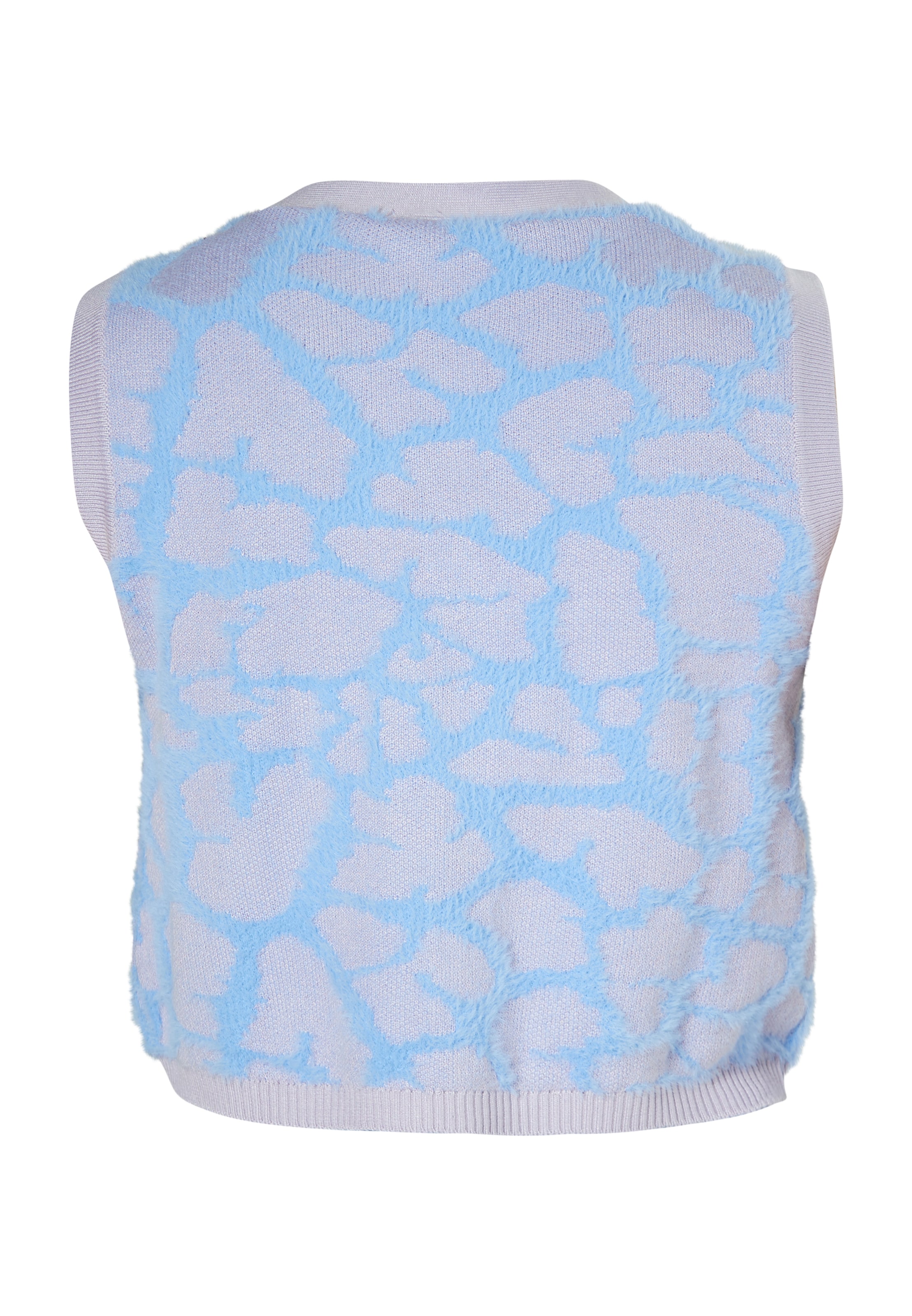 MYMO Kamizelka z dzianiny w kolorze niebieski
