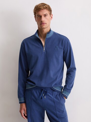 Sweat-shirt ' Heavy Jersey ' Marc O'Polo en bleu : devant