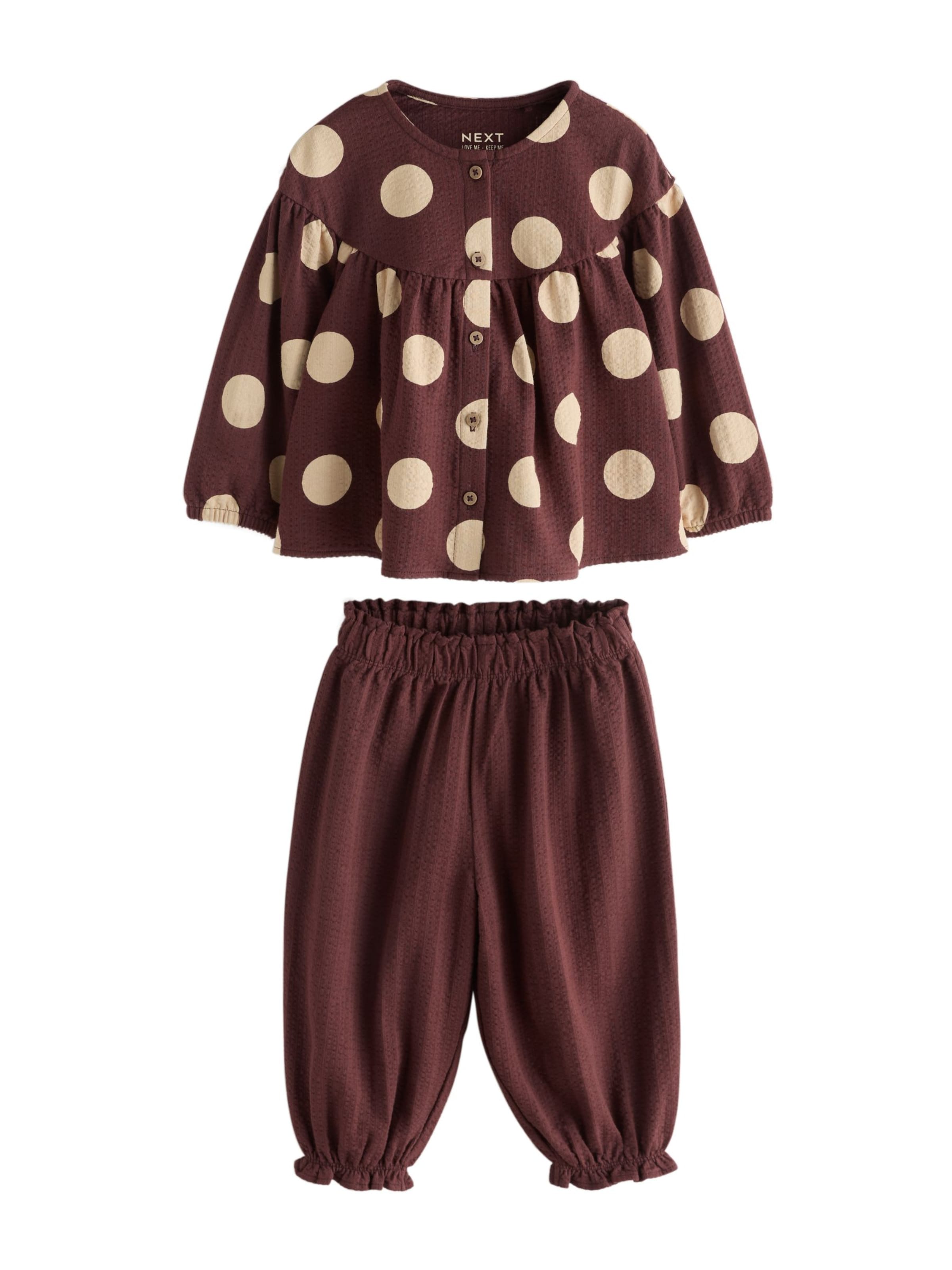 Set di Next in marrone: frontale