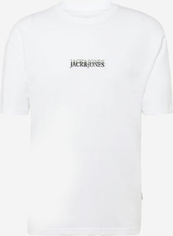 balta JACK & JONES Marškinėliai 'LAFAYETTE': priekis