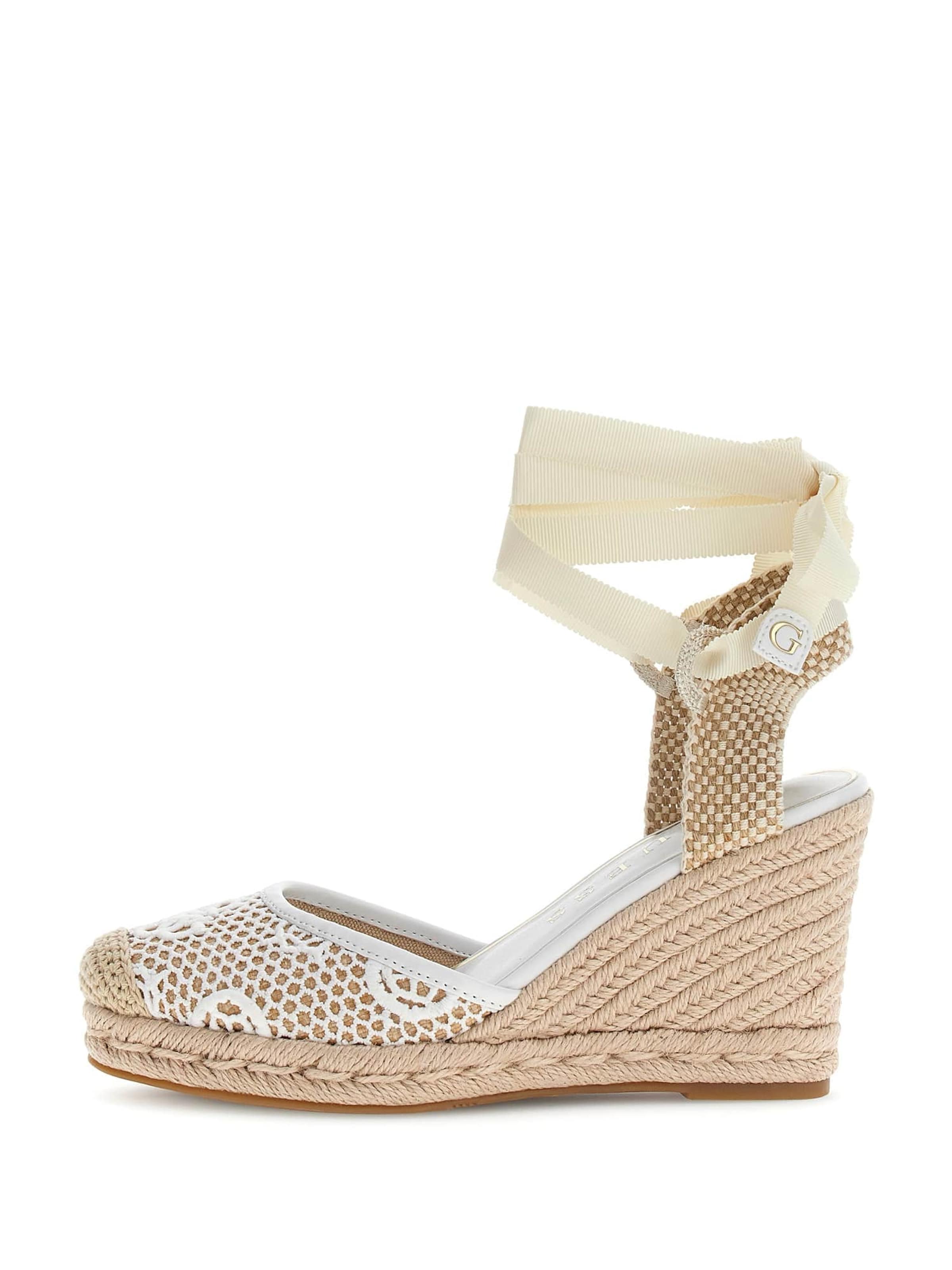GUESS Slingback Pumps 'Cheyin' in White: front