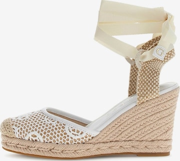 GUESS Slingback Pumps 'Cheyin' in White: front