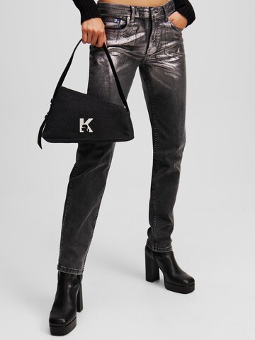 KARL LAGERFELD JEANS - Bolso de hombro en negro: frente