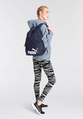 PUMA Sports Backpack 'Phase' in Blue: front