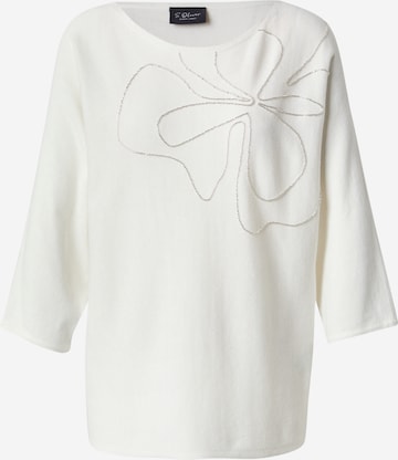 Pull-over s.Oliver BLACK LABEL en beige : devant