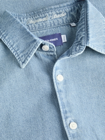 Comfort Fit Cămașă 'JORNORREBRO' de la JACK & JONES pe albastru