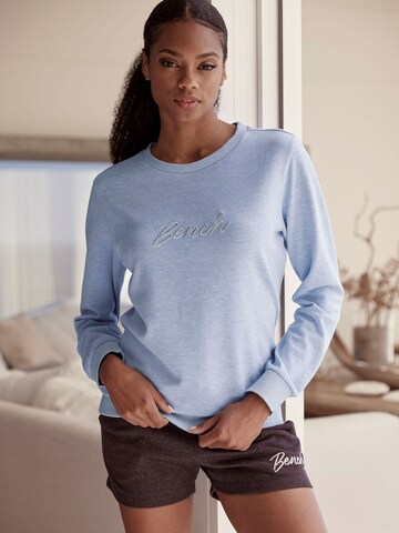 Sweat-shirt BENCH en bleu : devant