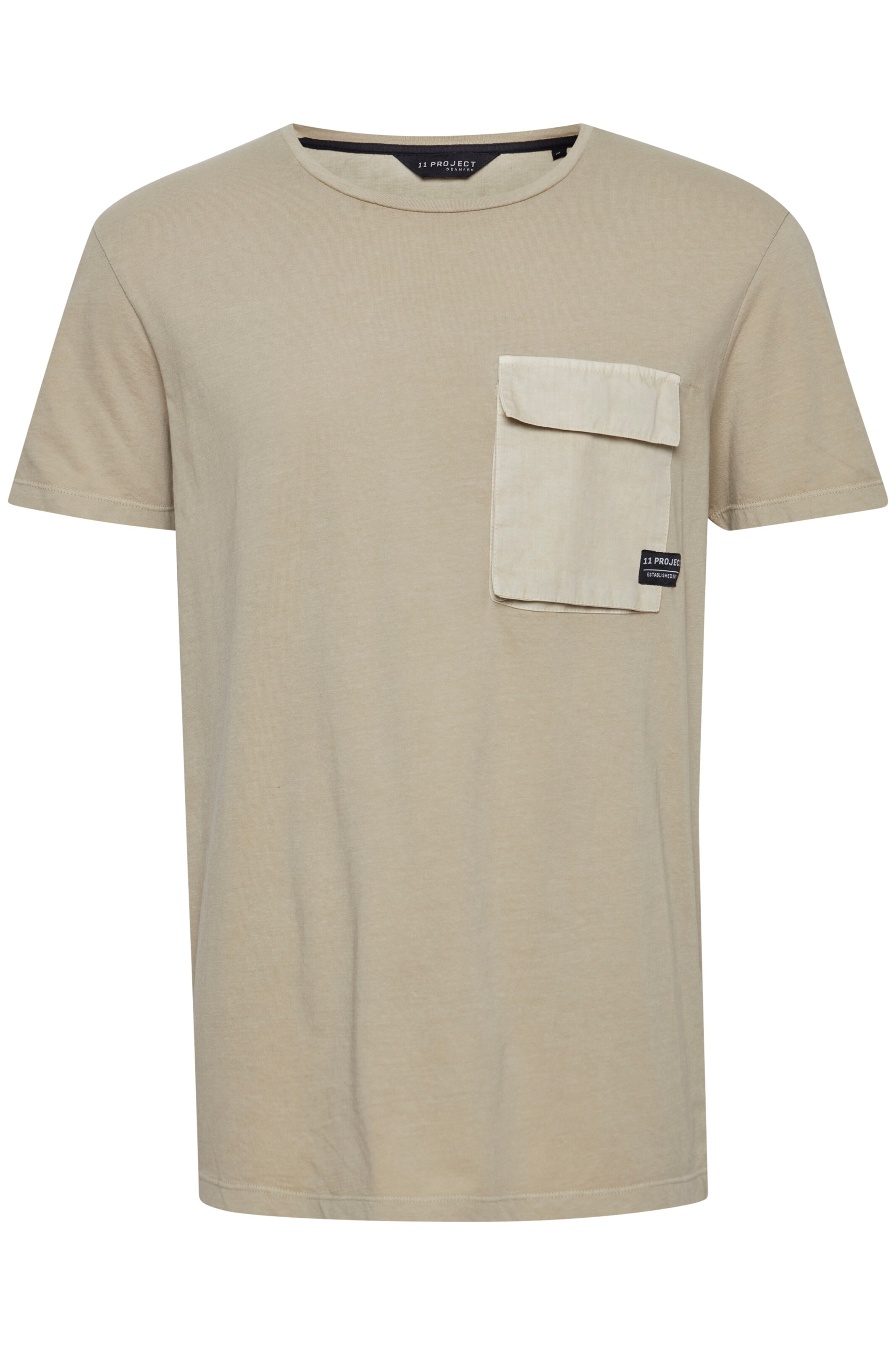 11 Project - Camisa 'Mads' em bege: frente