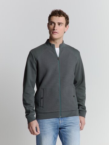 No Excess - Sudadera con cremallera en verde: frente