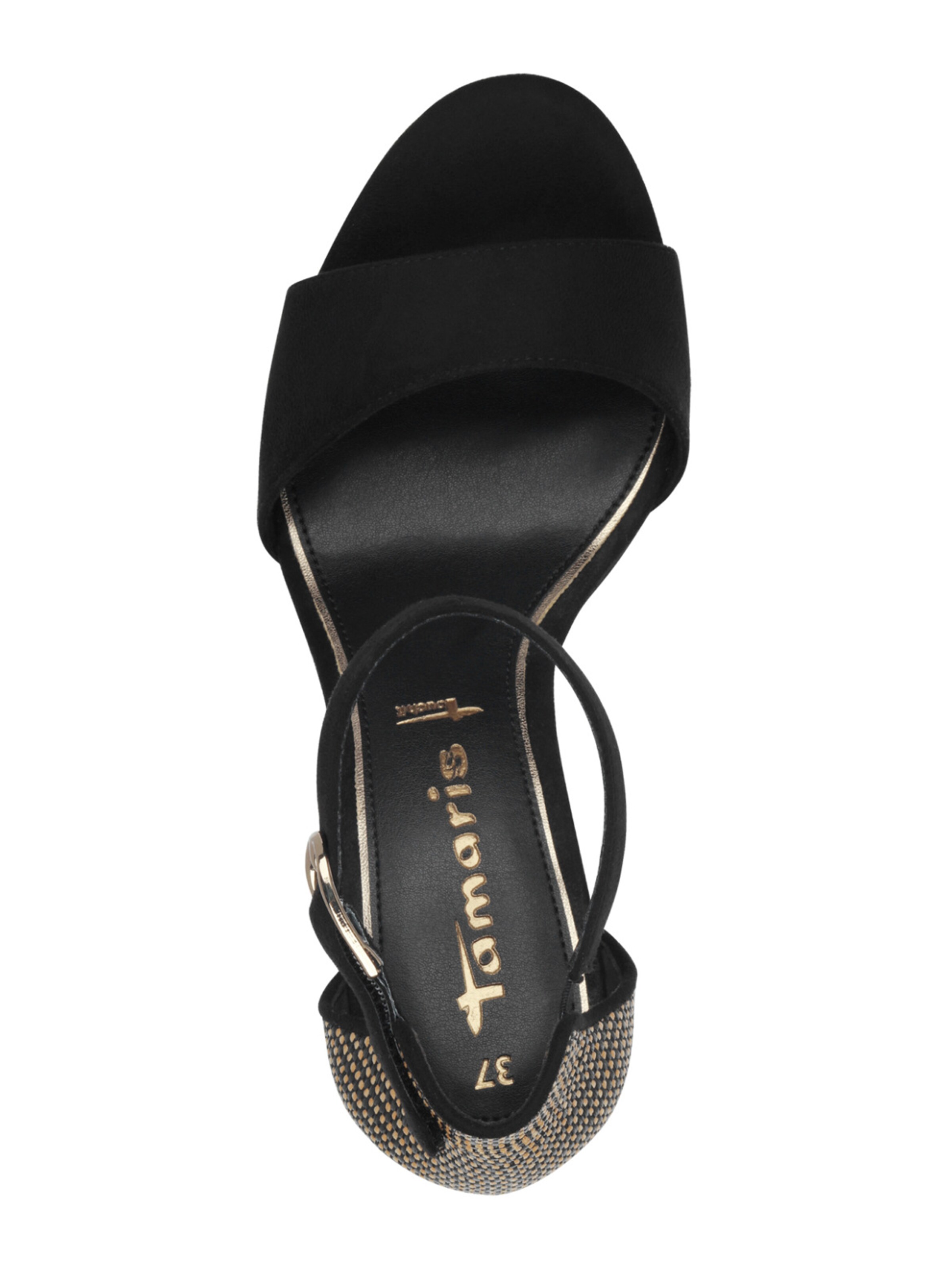 Sandales à lanières Tamaris en noir