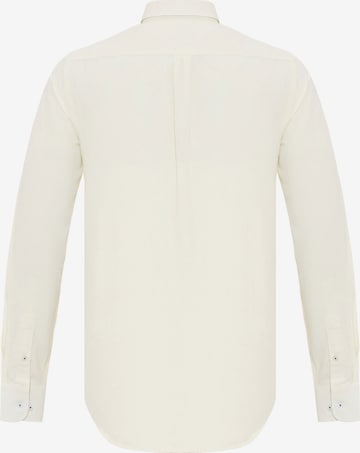 DENIM CULTURE Regular fit Button Up Shirt 'CURTIS' in Beige