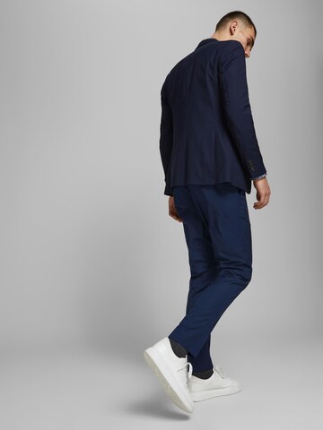 JACK & JONES Slim fit Trousers with creases 'Franco' in Blue