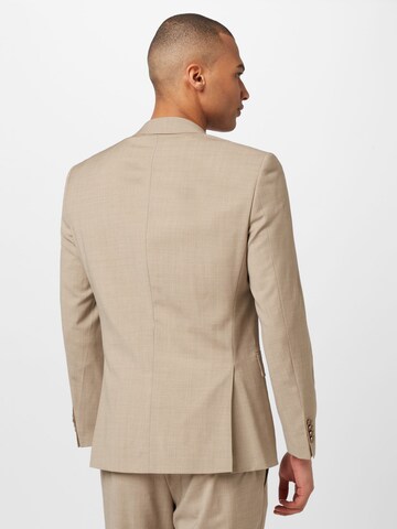 BOSS Black Regular Suit in Beige