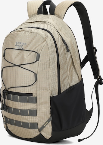 Aoking Backpack in Beige: front