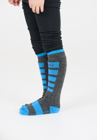 ZigZag Athletic Socks 'Znow' in Blue