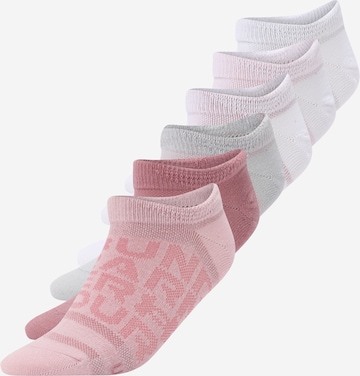 Chaussettes de sport 'Essential' UNDER ARMOUR en gris : devant