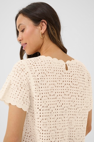 Chemisier 'Kip' Cream en beige