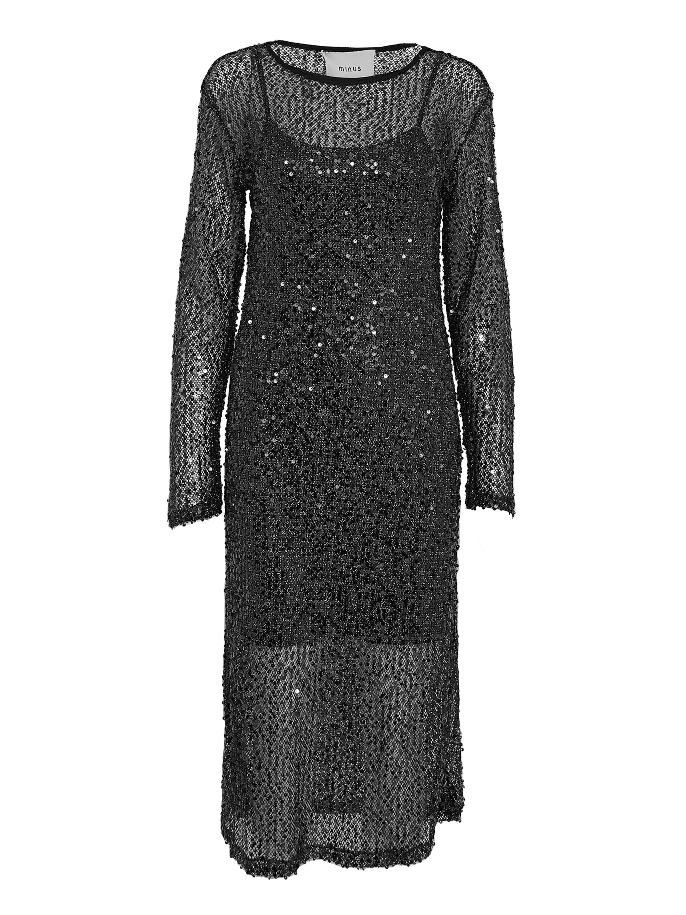 minus Společenské šaty 'Mera' – černá: přední strana