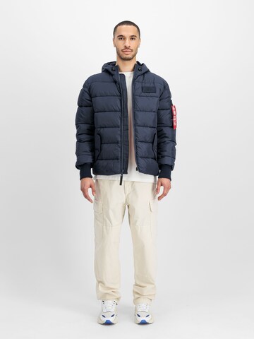 ALPHA INDUSTRIES Winter Jacket 'Alpha FD' in Blue