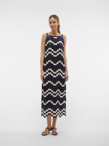 VERO MODA Knitted dress 'Venus' in Blue: front
