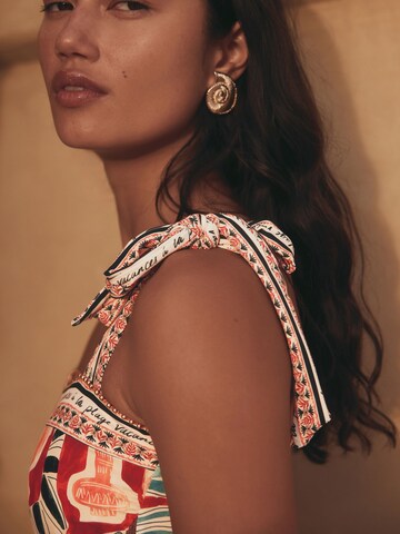 Next Bustier Badeanzug in Mischfarben