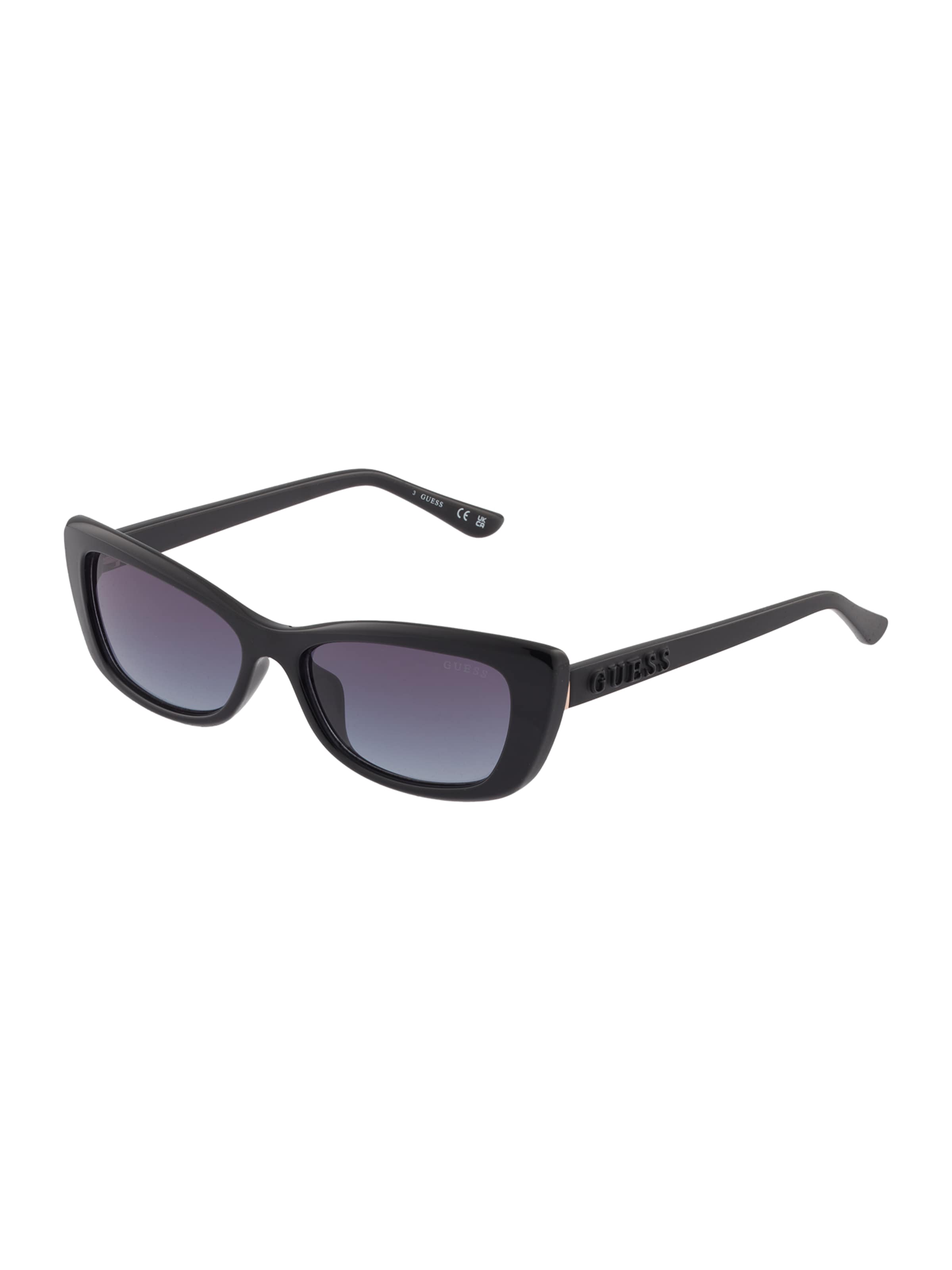 Lunettes de soleil GUESS en noir : devant