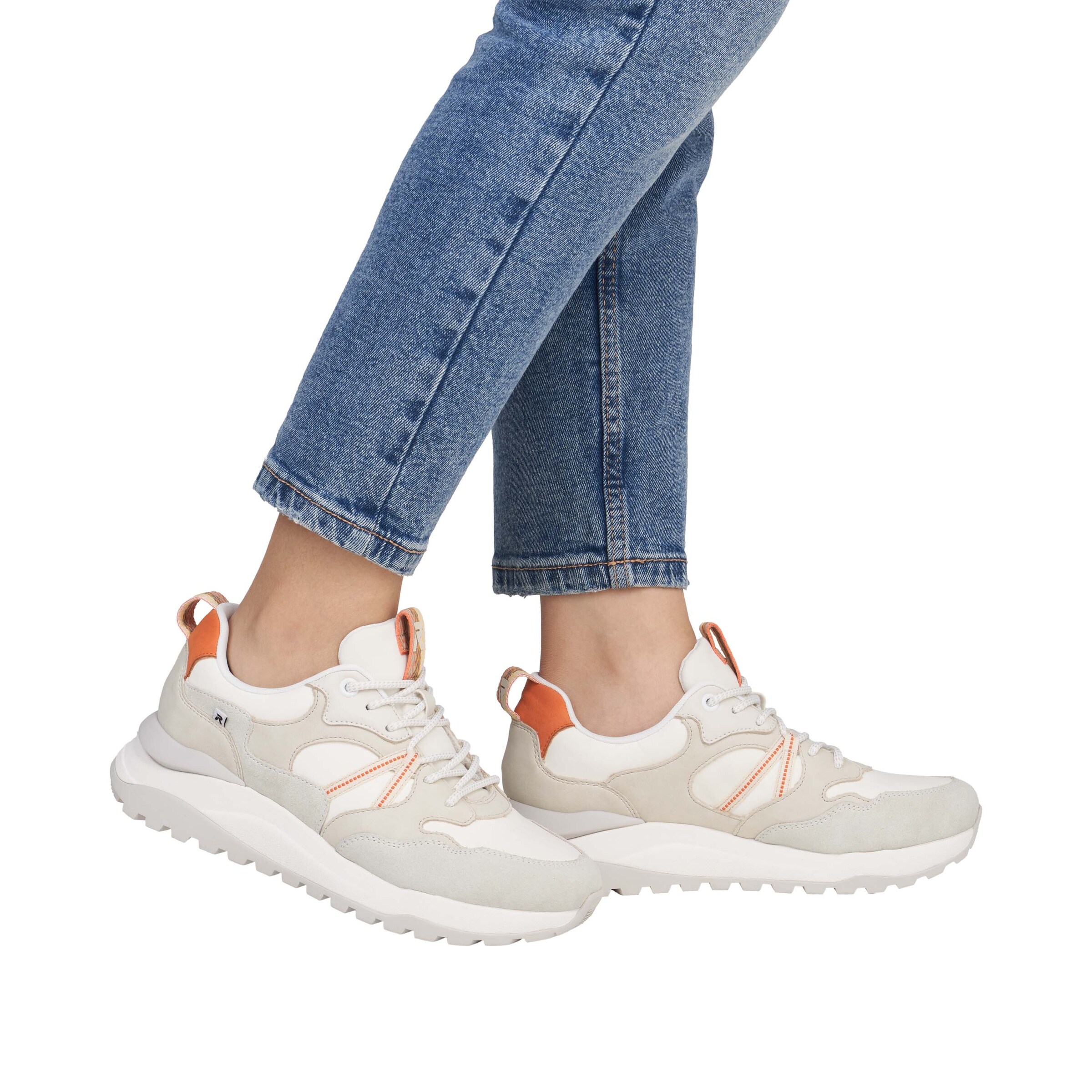 Baskets basses Rieker Sport en blanc