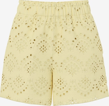 Regular Pantalon 'PCVilde' PIECES en jaune : devant