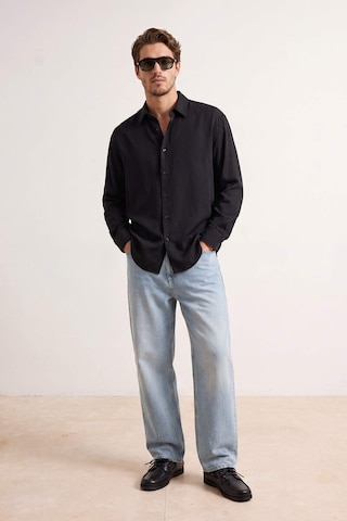Trendyol Regular fit Button Up Shirt in Grey: front