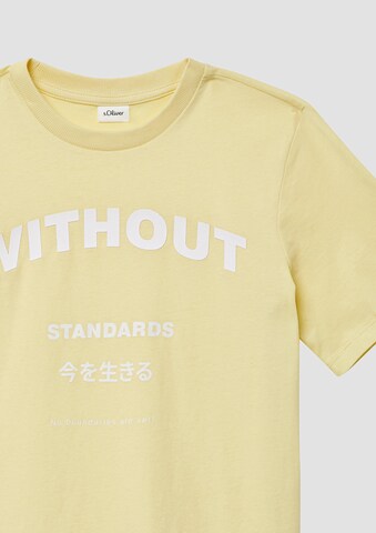 T-Shirt s.Oliver en jaune