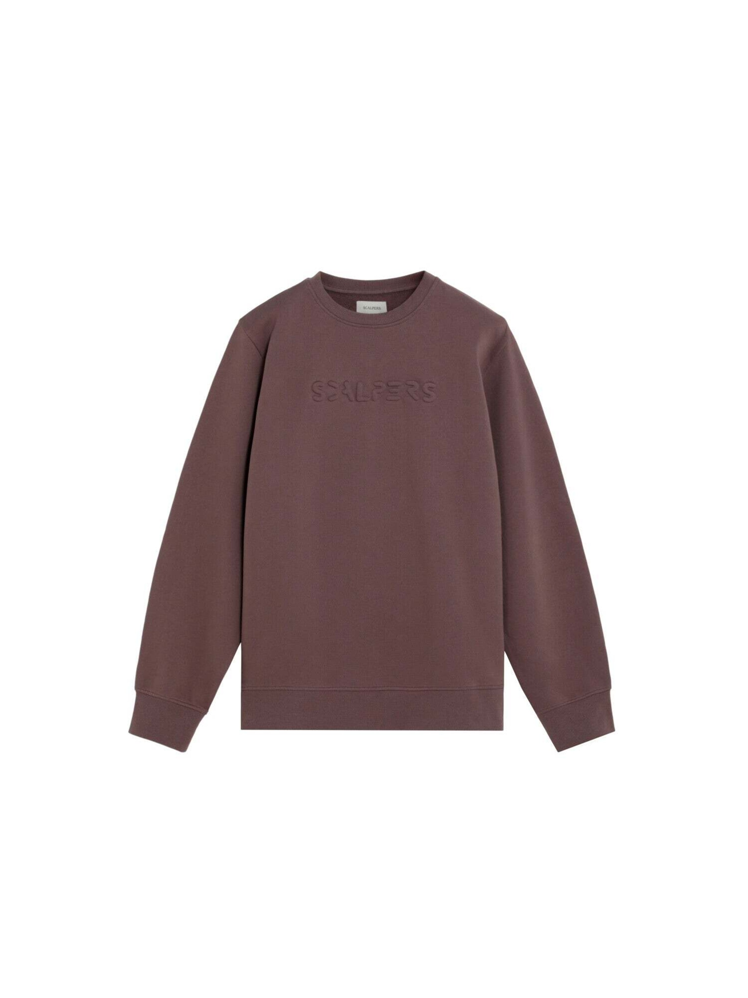 Scalpers Sweatshirt i brun: forside