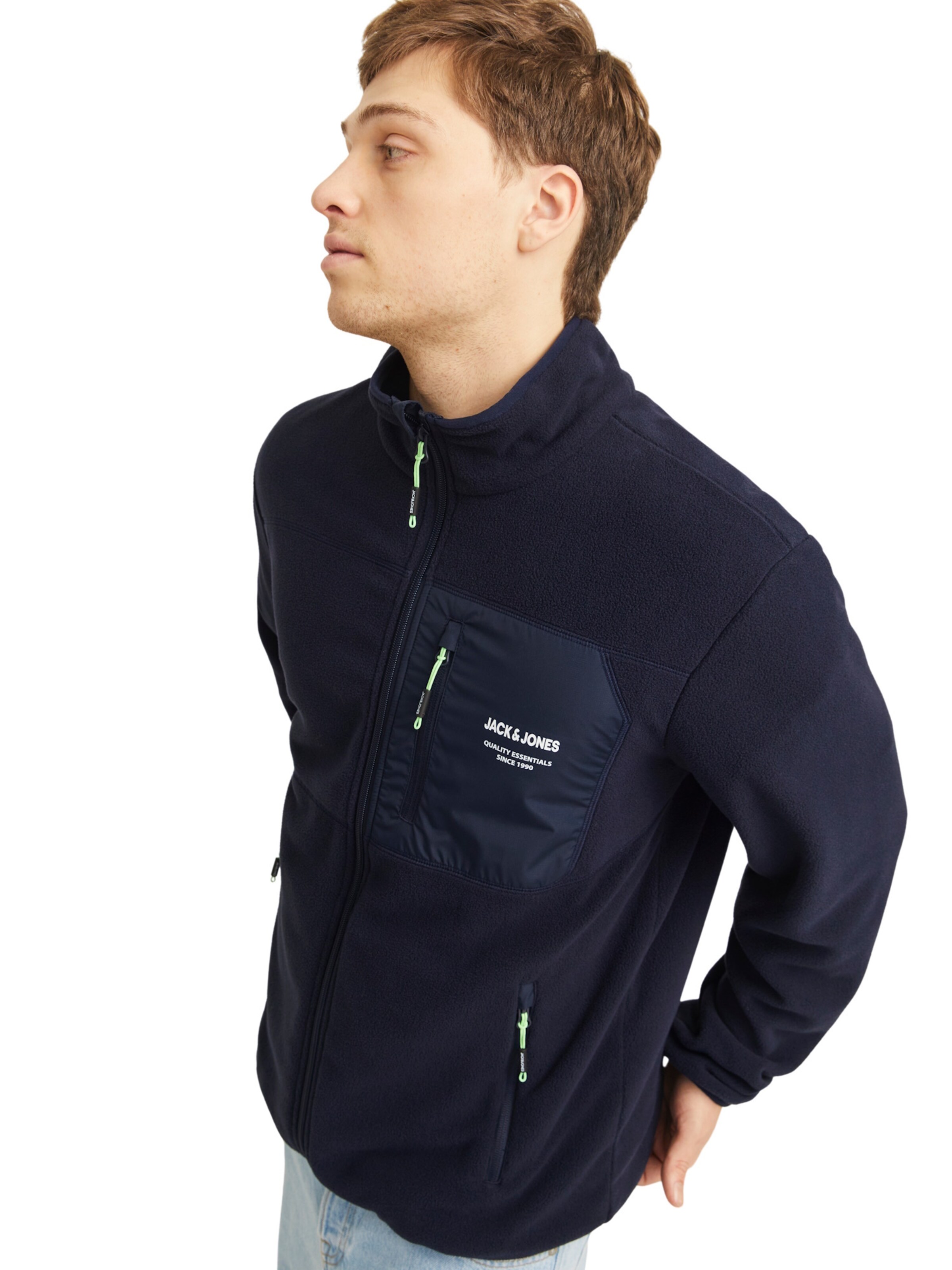 Veste en polaire 'JJTheo' JACK & JONES en bleu