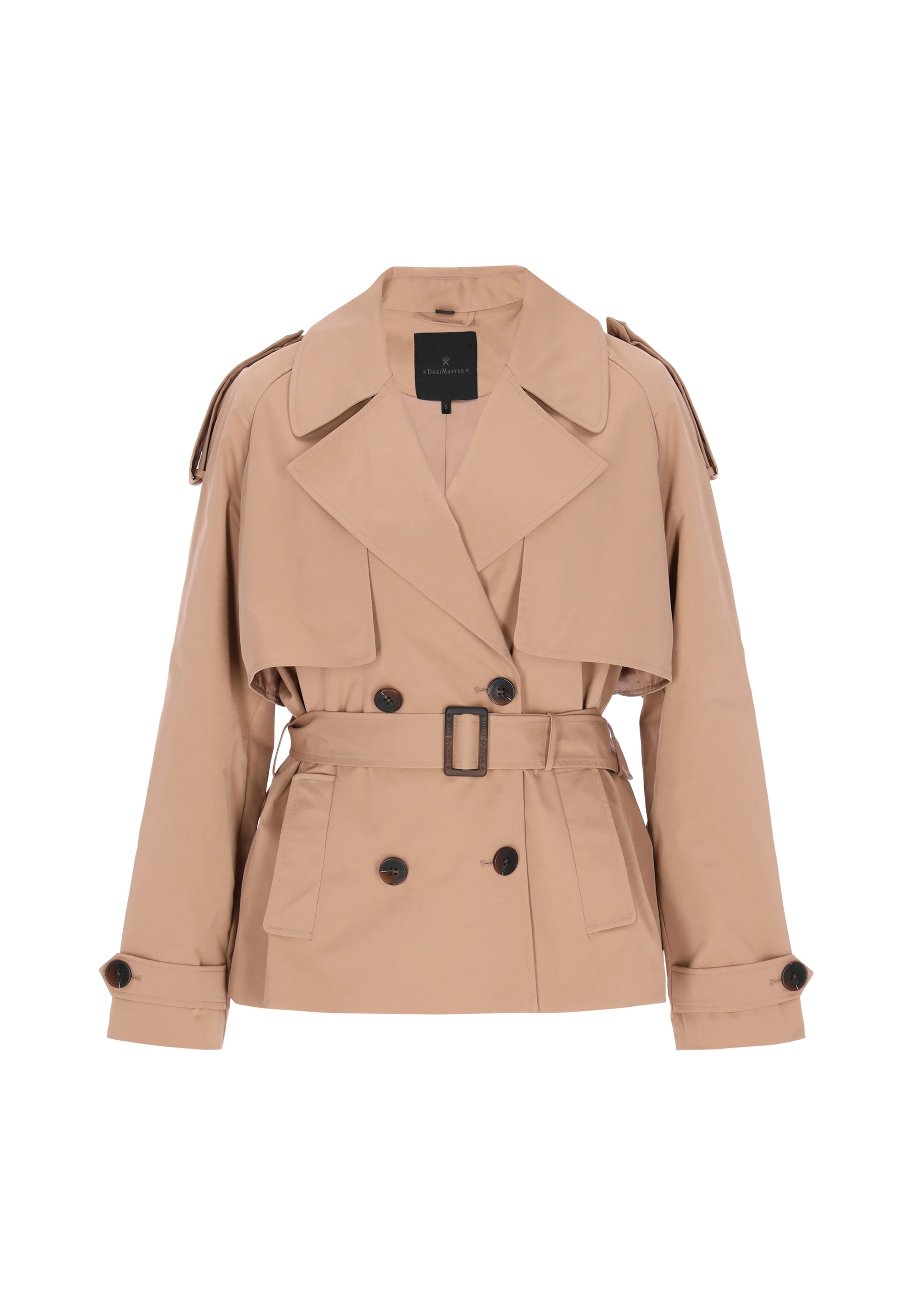 DreiMaster Klassik - Sobretudo meia-estação 'Classic' em bege: frente