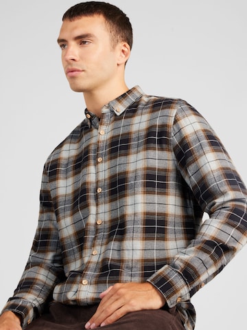 Kronstadt - Regular Fit Camisa 'Johan' em preto