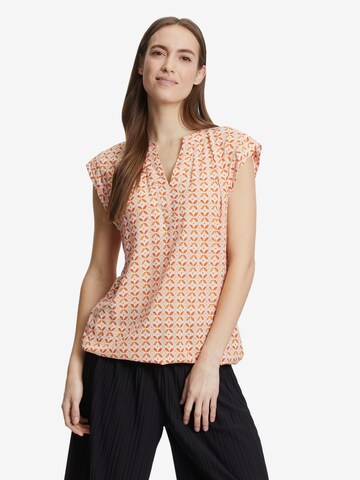 Cartoon Blouse in Orange: front