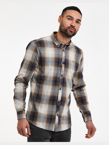 Threadbare Slim fit Button Up Shirt 'Luca' in Mixed colours: front